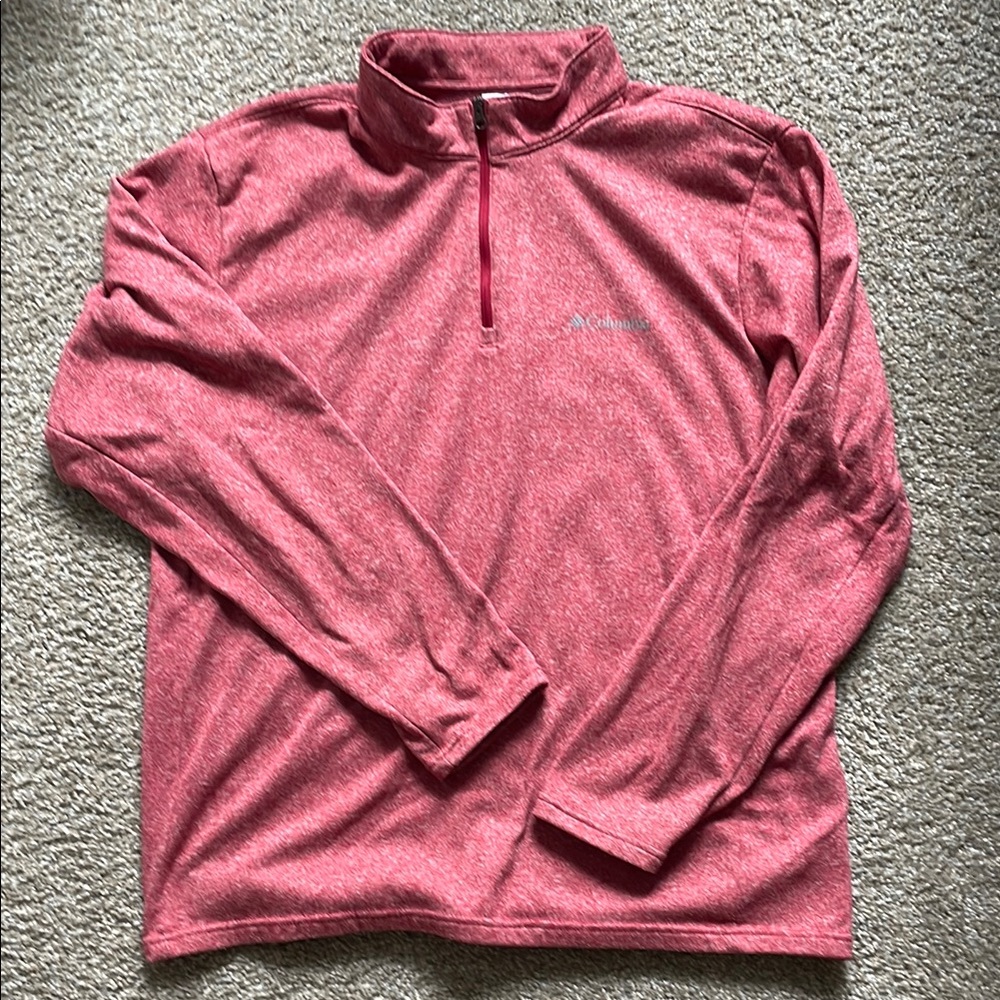 Columbia red Quarter-Zip Pullover